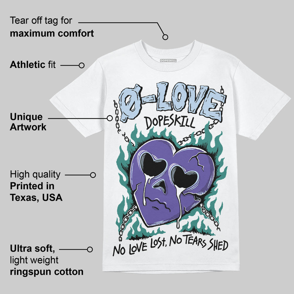 Grape 5s DopeSkill T-Shirt Crying Heart Graphic