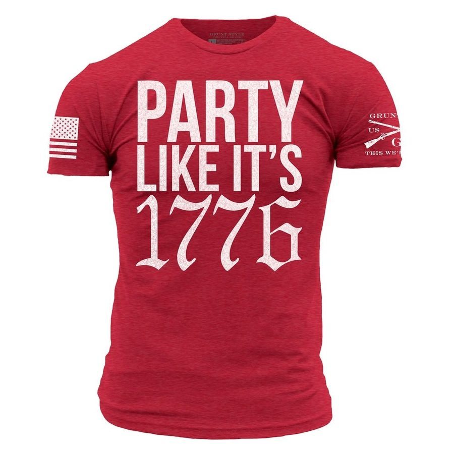 Party Like It 1776 T-Shirt - Red