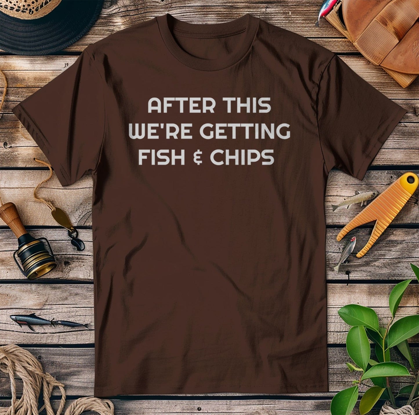 After This Fish Chips TShirt
