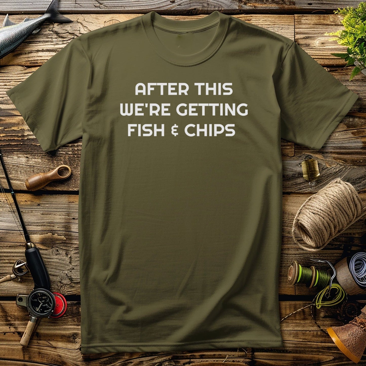 After This Fish Chips TShirt