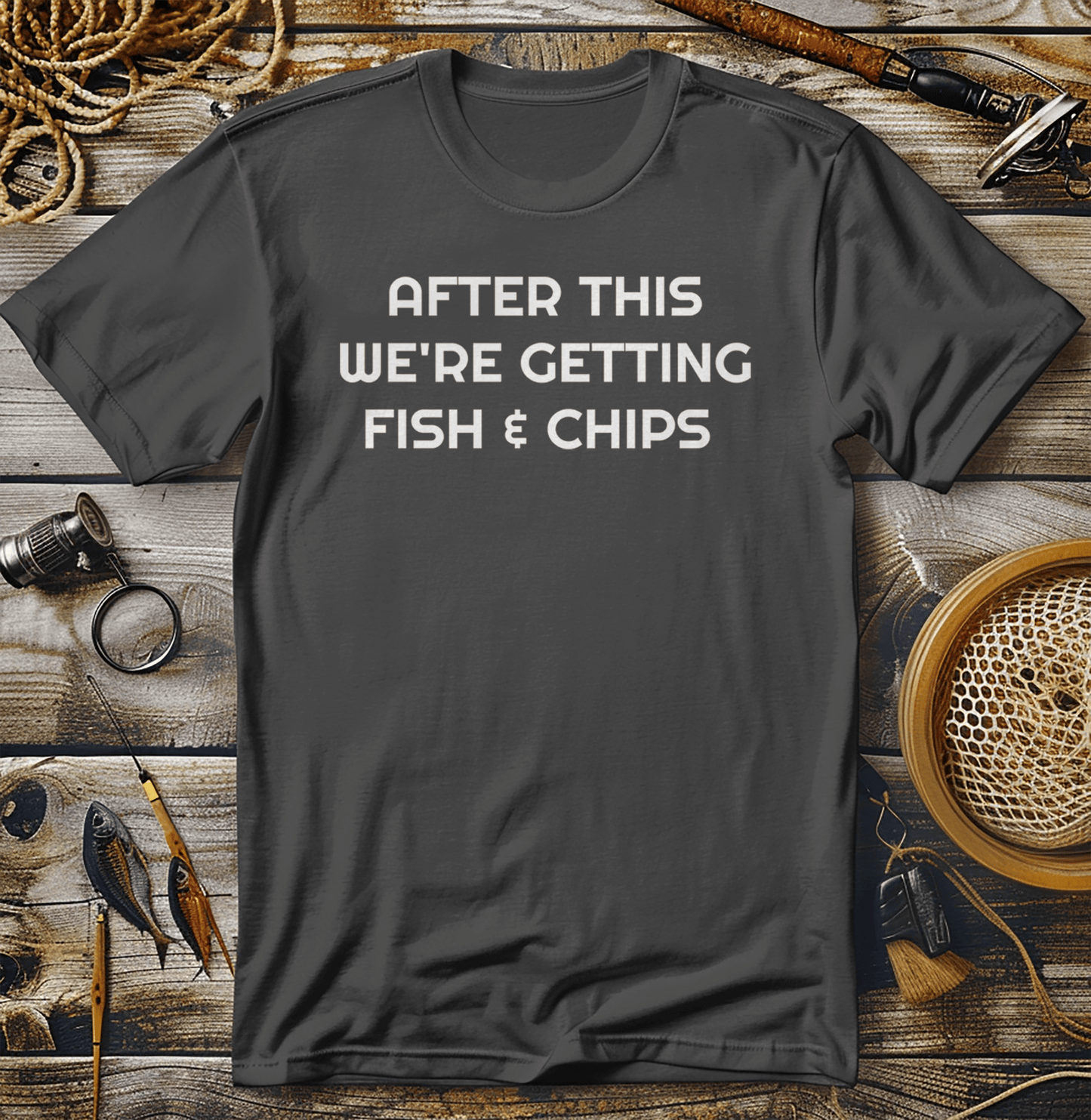 After This Fish Chips TShirt