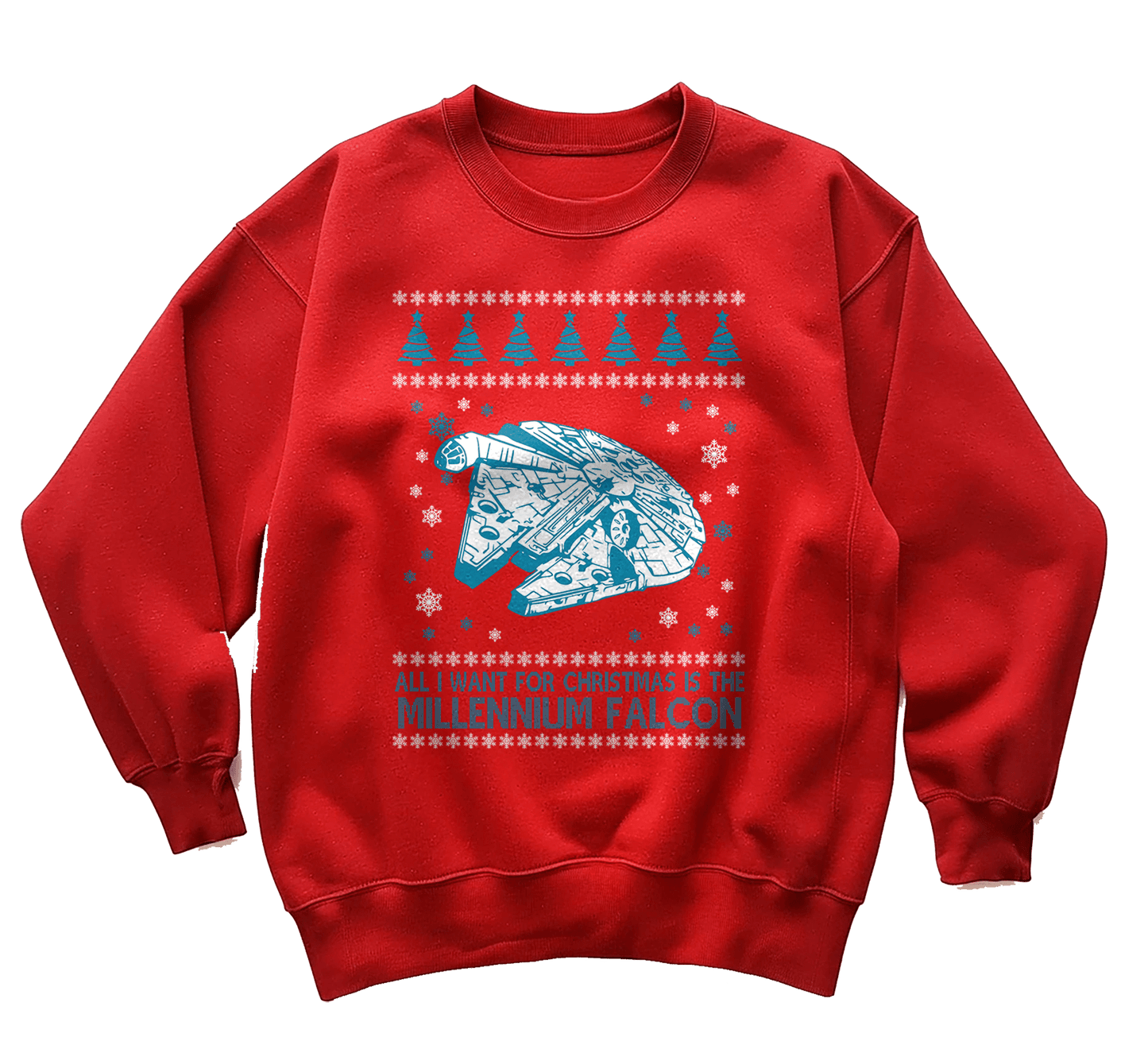 All I Want is the Millennium Falcon Xmas Sweatshirt