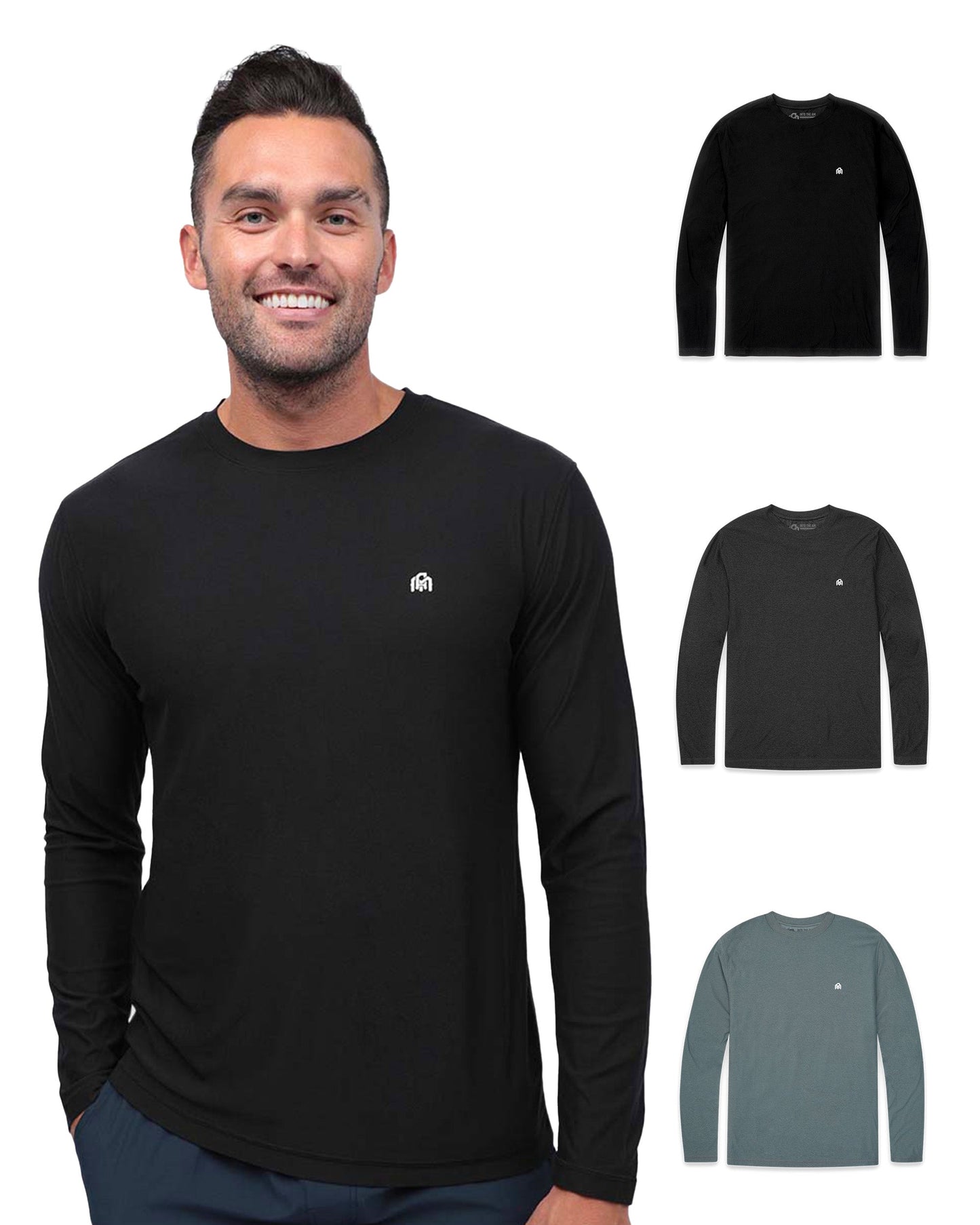 Long Sleeve Active Tee 3-Pack - Branded