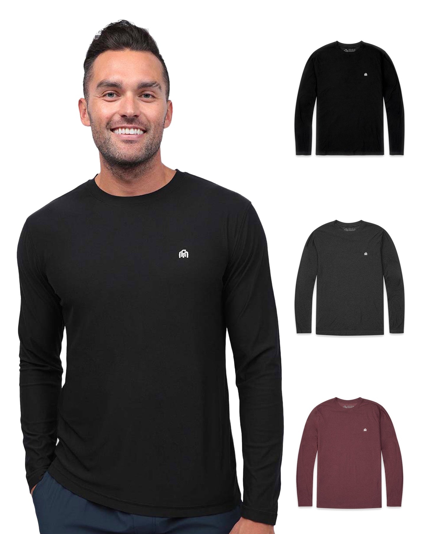 Long Sleeve Active Tee 3-Pack - Branded