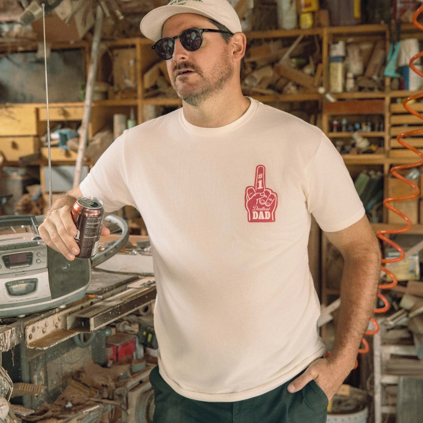 Deadbeat Dad Finger T Shirt