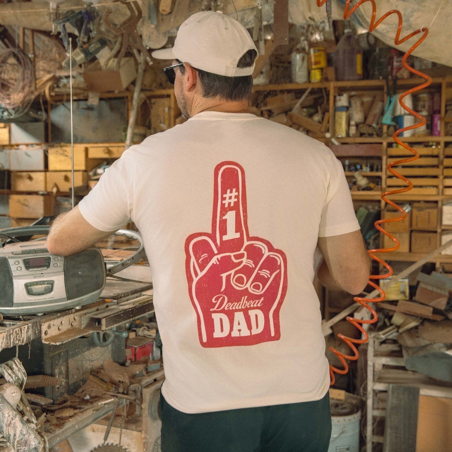 Deadbeat Dad Finger T Shirt