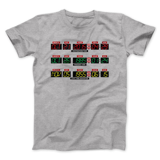 Time Machine Dashboard Funny Movie Men/Unisex T-Shirt