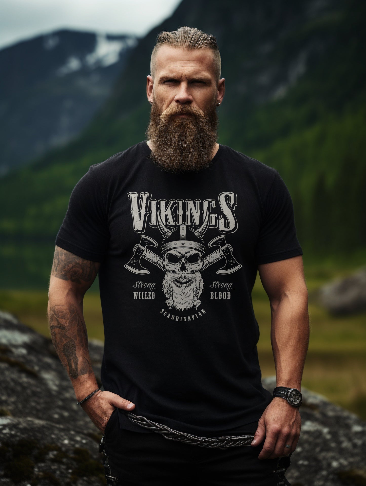Axe & Vikings Funny and T-Shirt