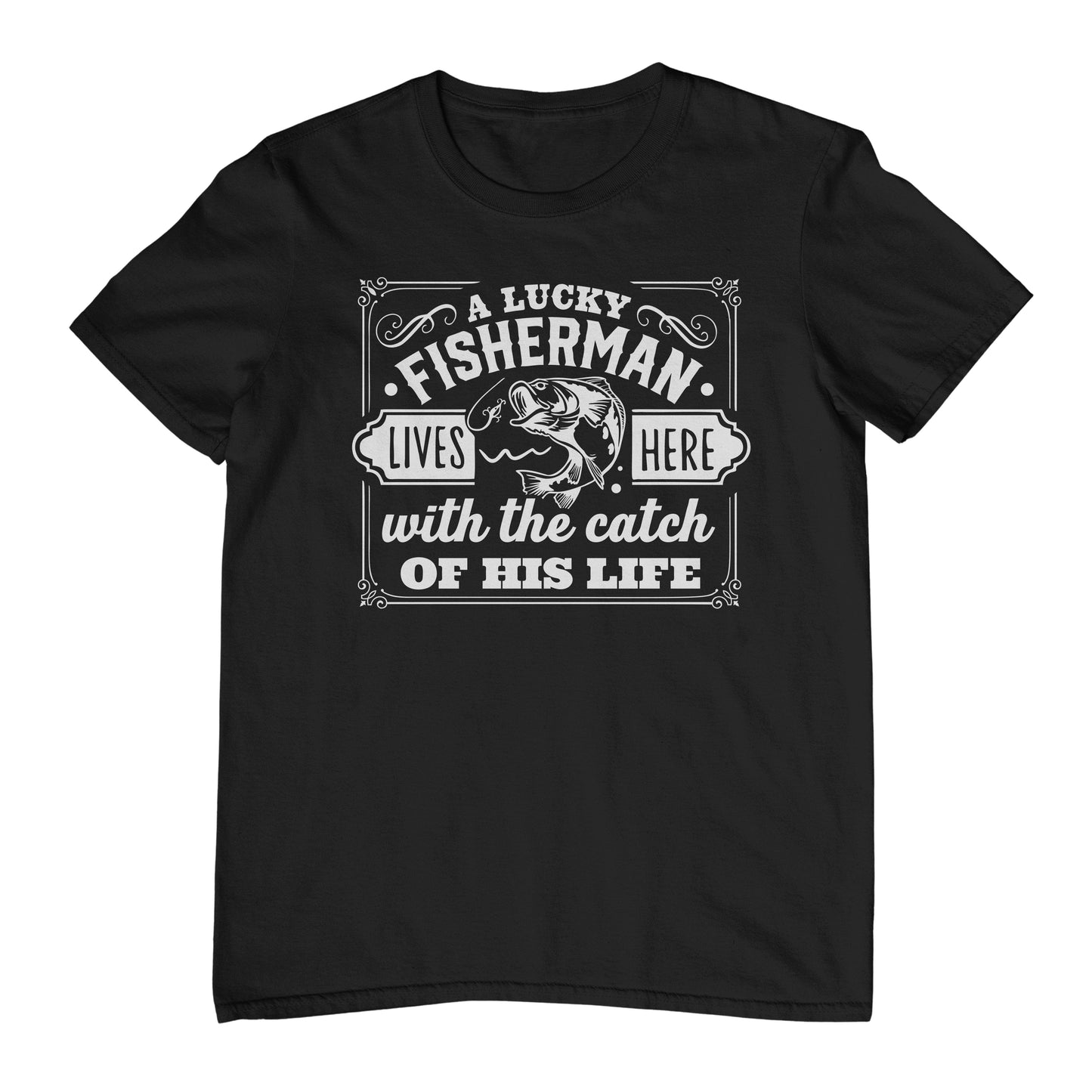 A Lucky Fisherman TShirt Reel in
