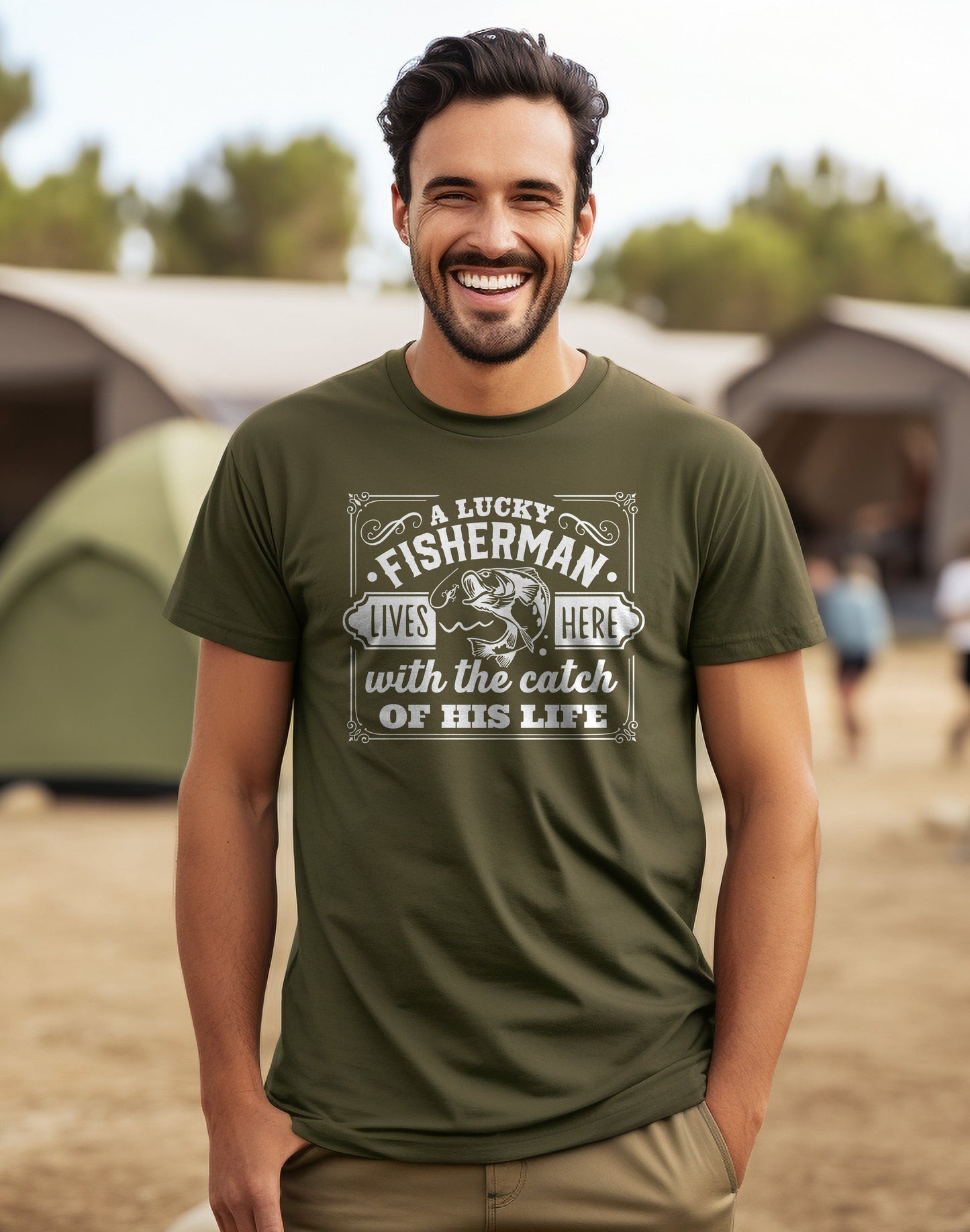 A Lucky Fisherman TShirt Reel in
