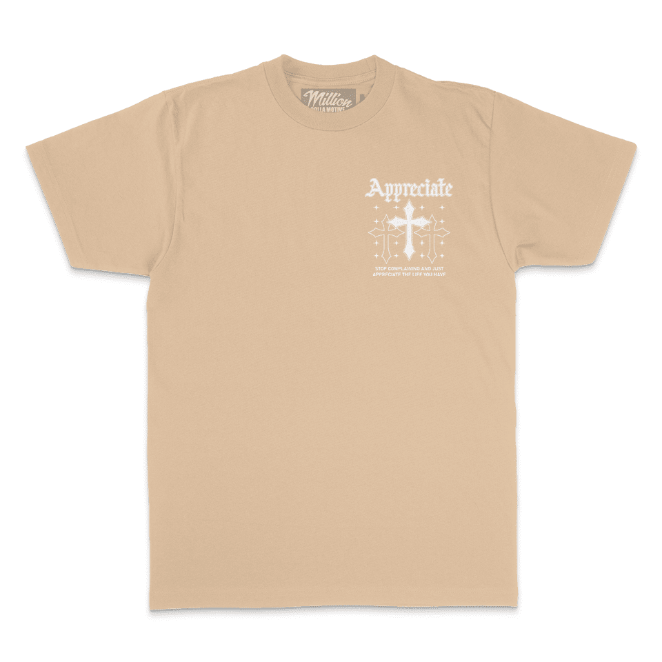 Appreciate Crosses - Khaki T-Shirt