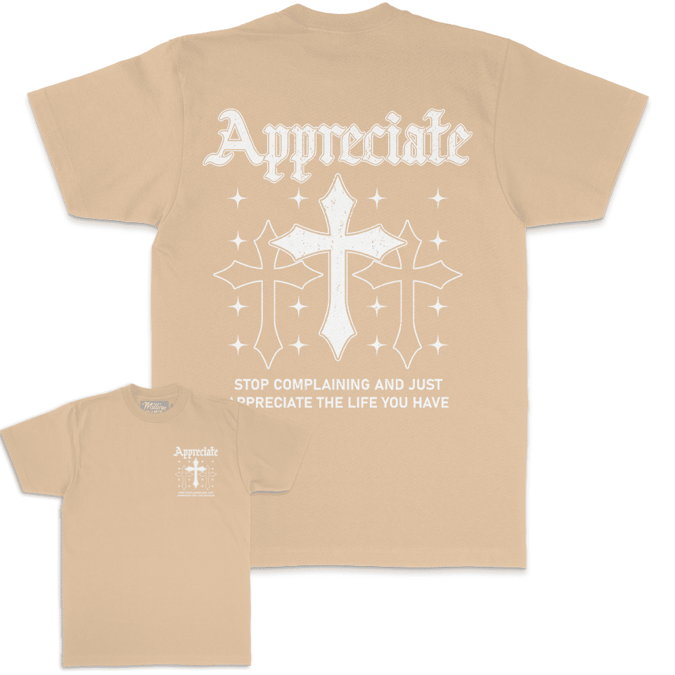 Appreciate Crosses - Khaki T-Shirt