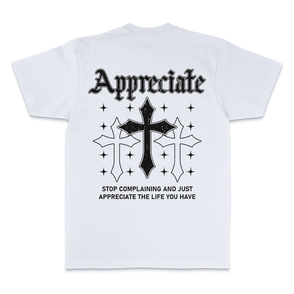 Appreciate Crosses - White T-Shirt