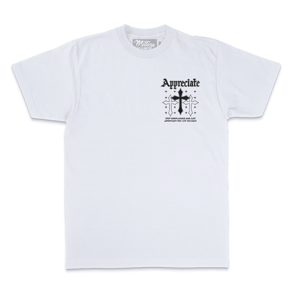Appreciate Crosses - White T-Shirt