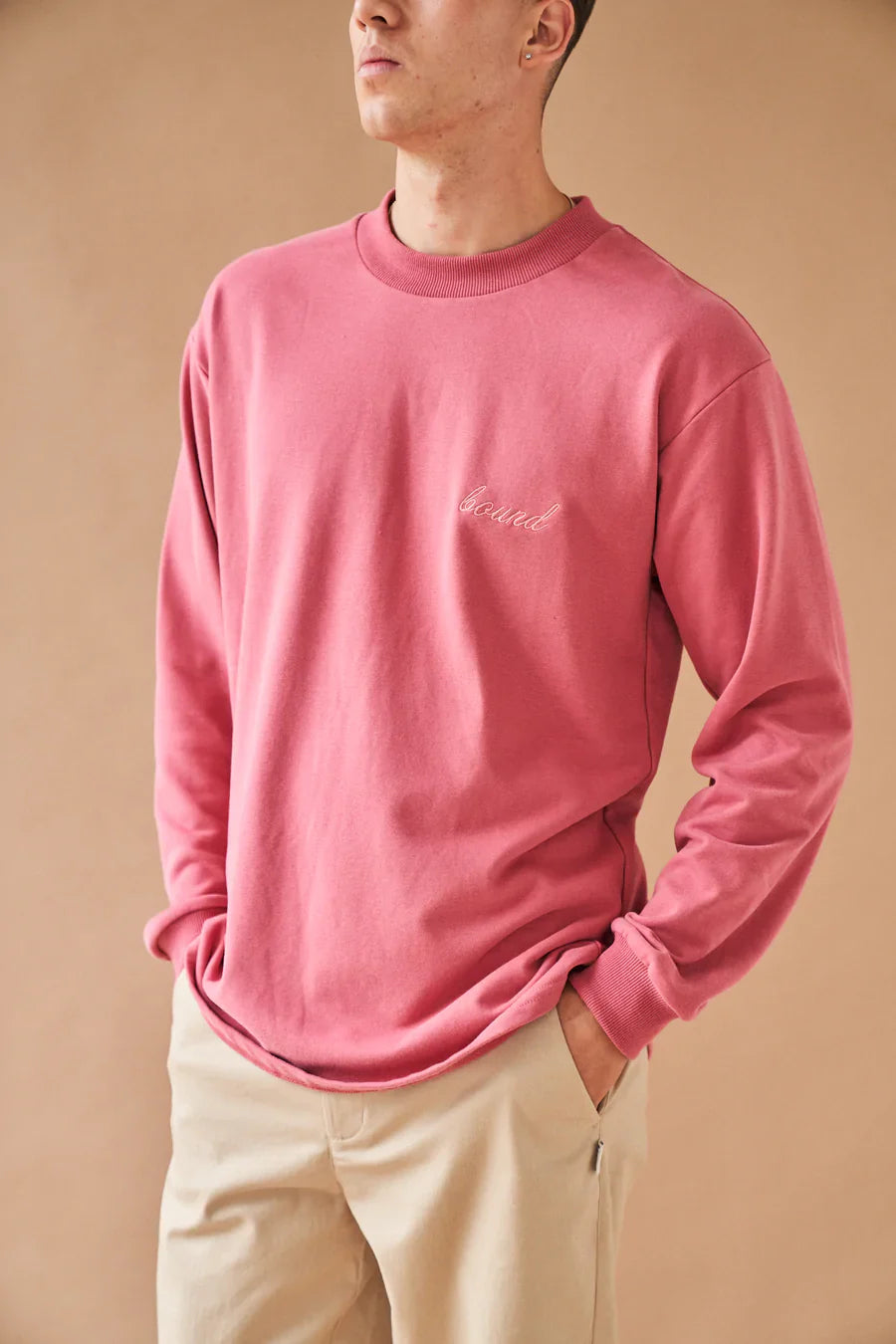 bound 'Berry Script' Embroidered Longsleeve Tee