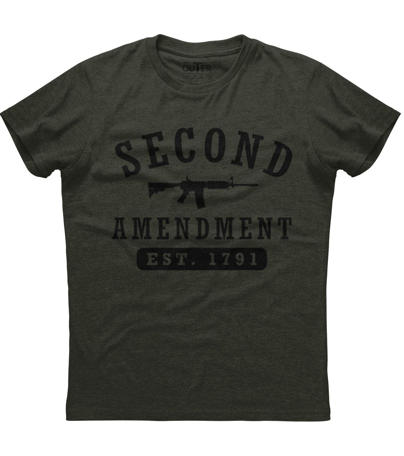 Second Amendment EST 1791 Gun T-Shirt (O)