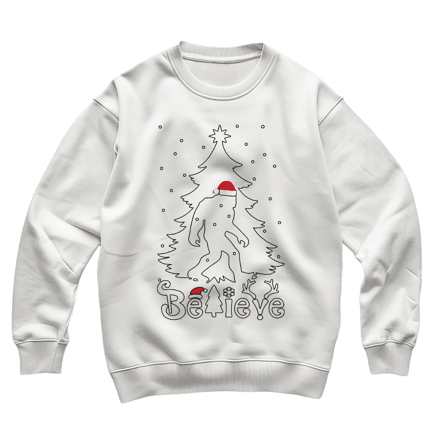 Believe Bigfoot Christmas Sweatshirt