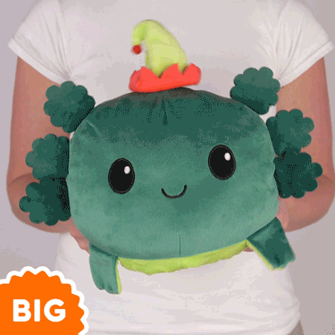 TeeTurtle Big Reversible Axolotl Plushie (Elf Hat)