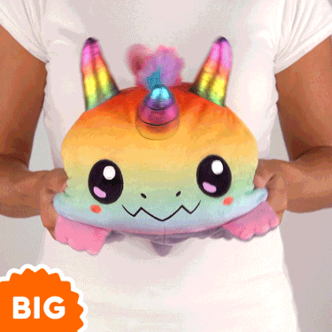 TeeTurtle Big Reversible Dragon & Dragoncorn Plushie