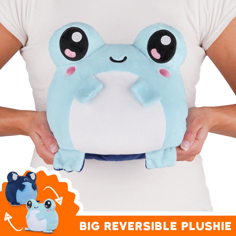 TeeTurtle Big Reversible Frog Plushie