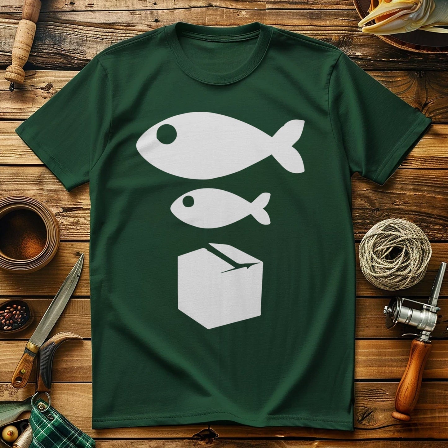 Big Little Fish Box TShirt Dive