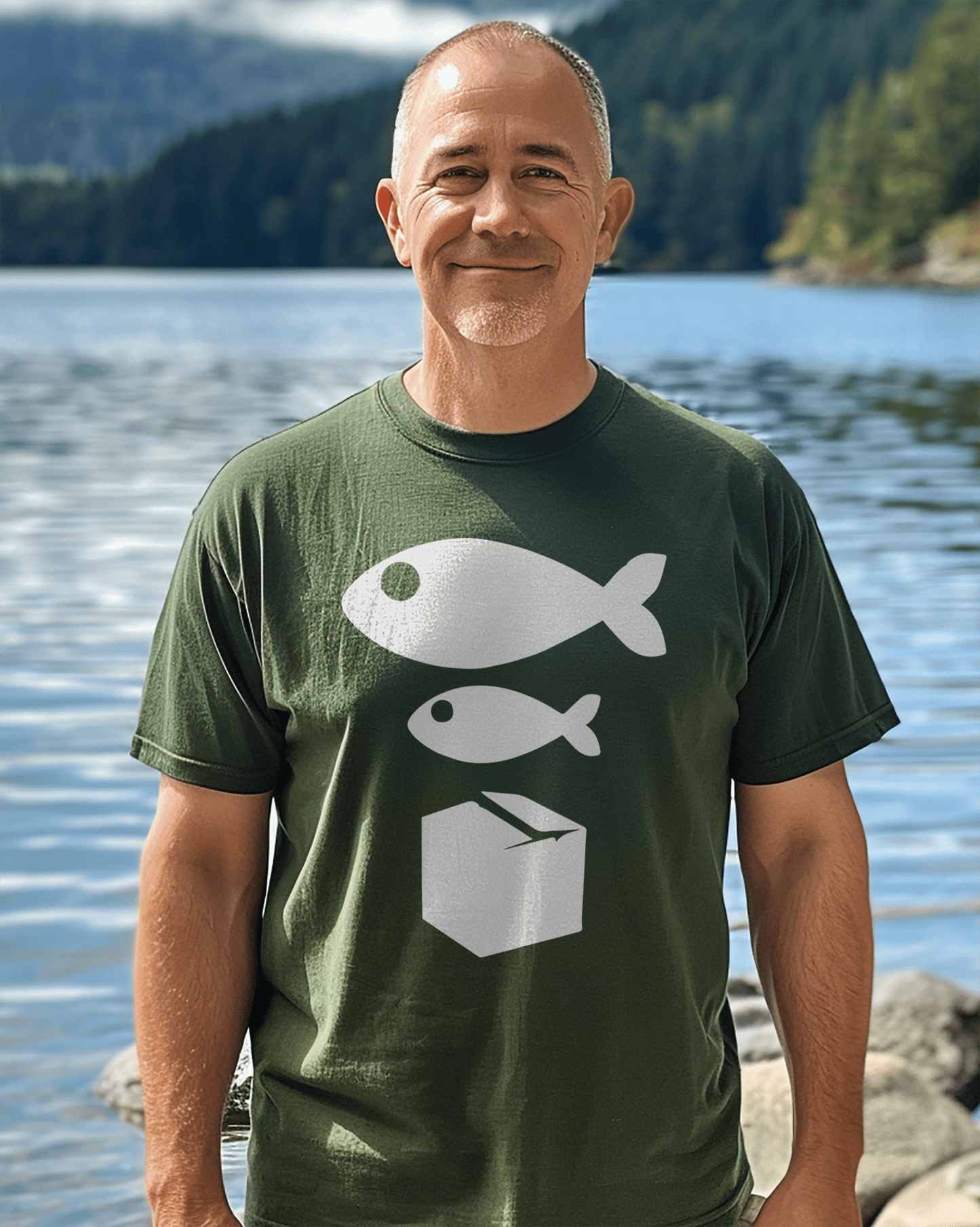 Big Little Fish Box TShirt Dive