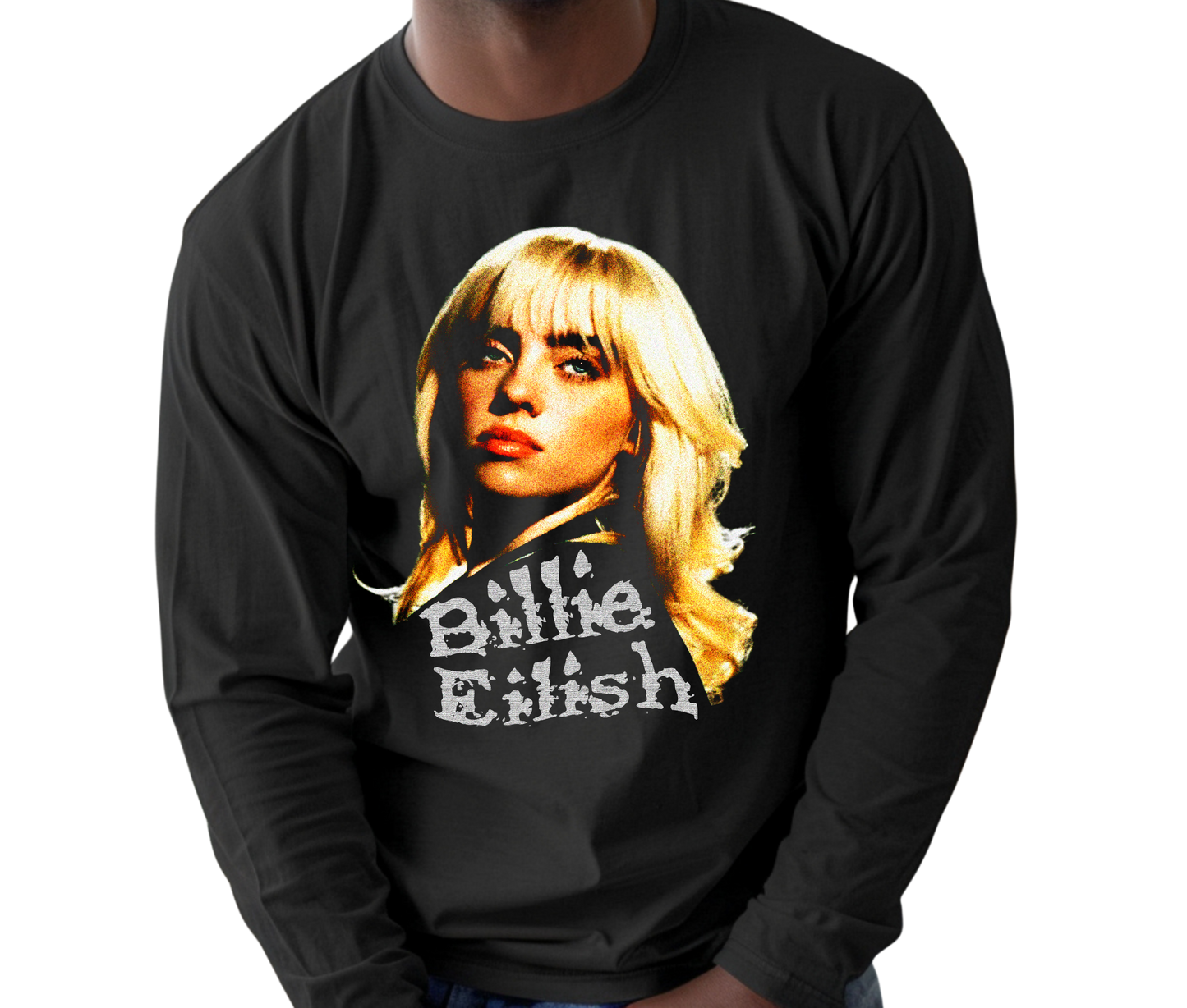 Billie Rare Music Merch Long Sleeve T-Shirt – Retro Streetwear Shirt, Unisex Fit for Fans