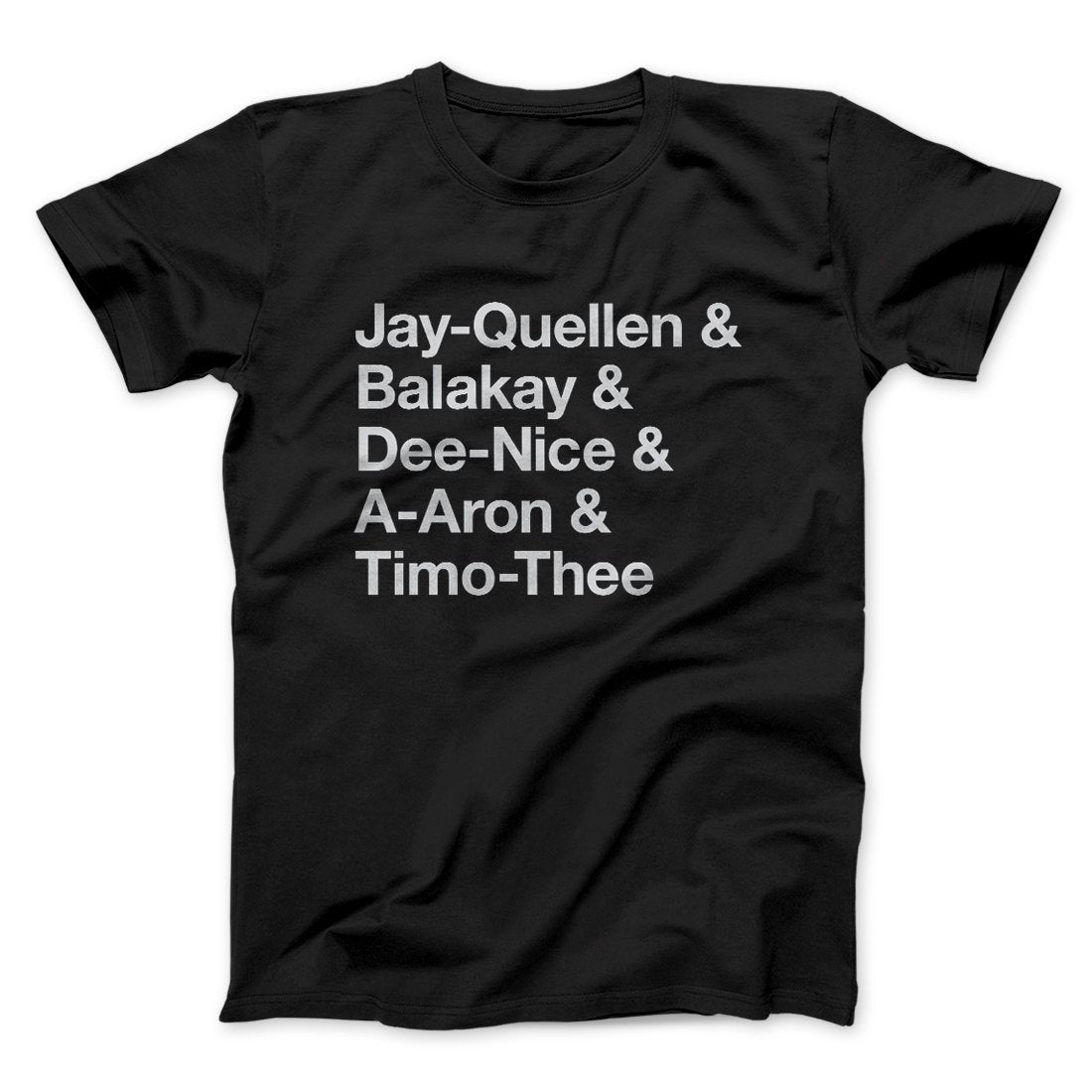 Substitute Teacher Names Men/Unisex T-Shirt