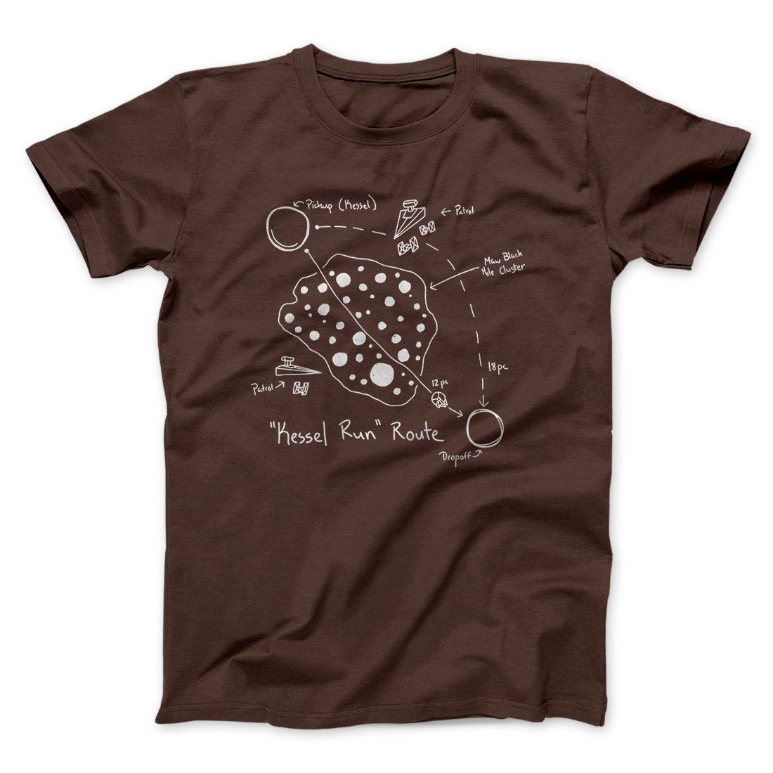 Kessel Run Directions Funny Movie Men/Unisex T-Shirt