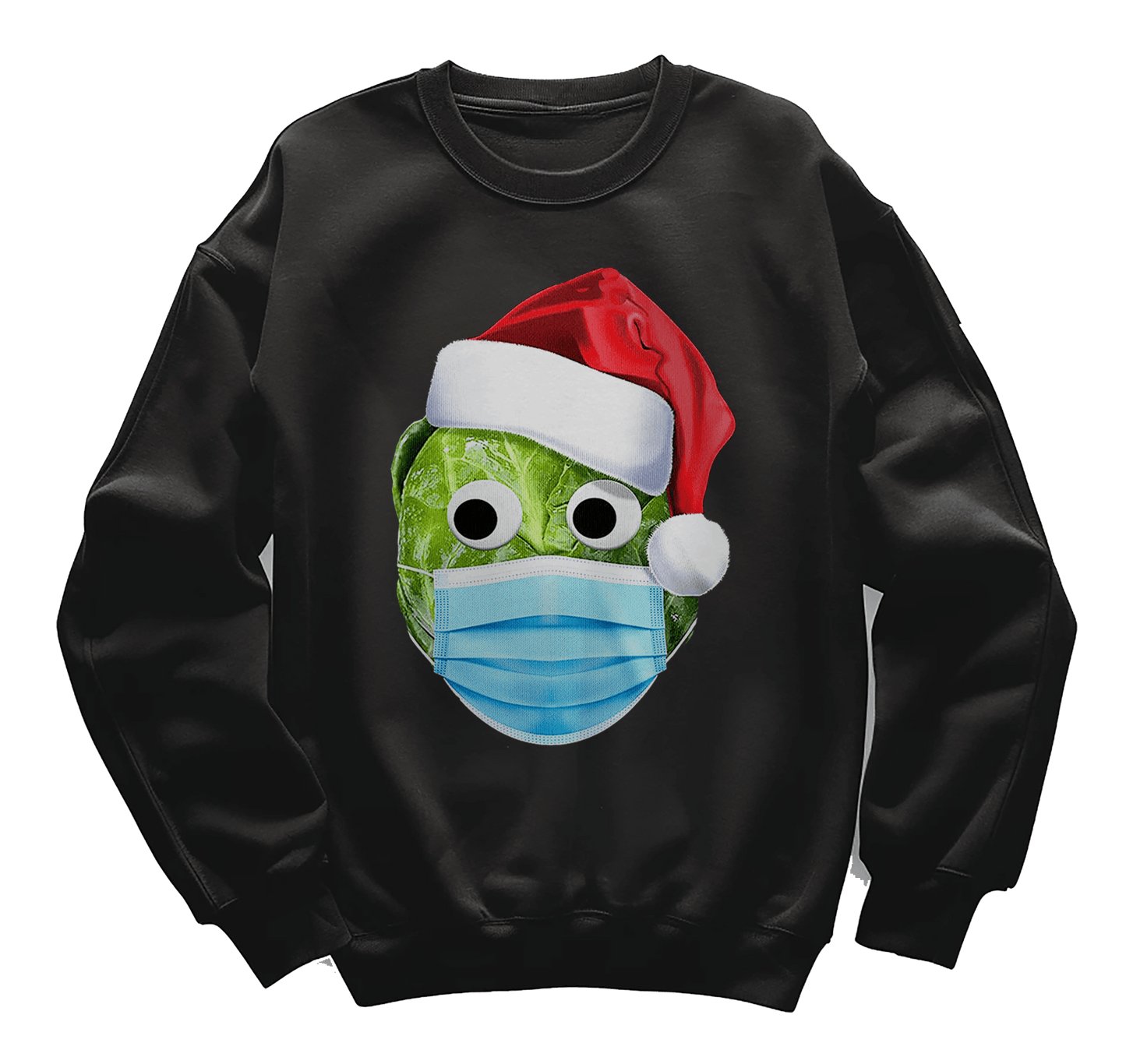 Brussels-Sprout-Mask Sweatshirt