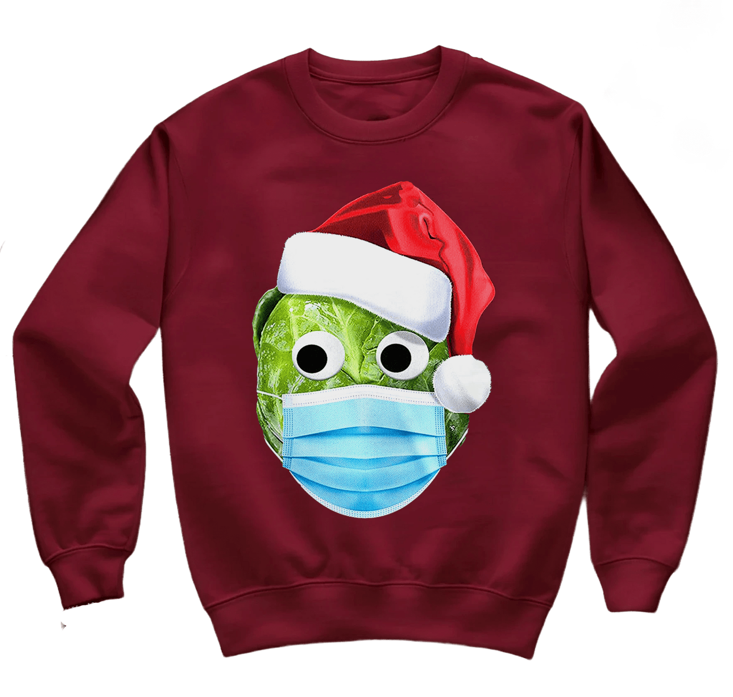 Brussels-Sprout-Mask Sweatshirt