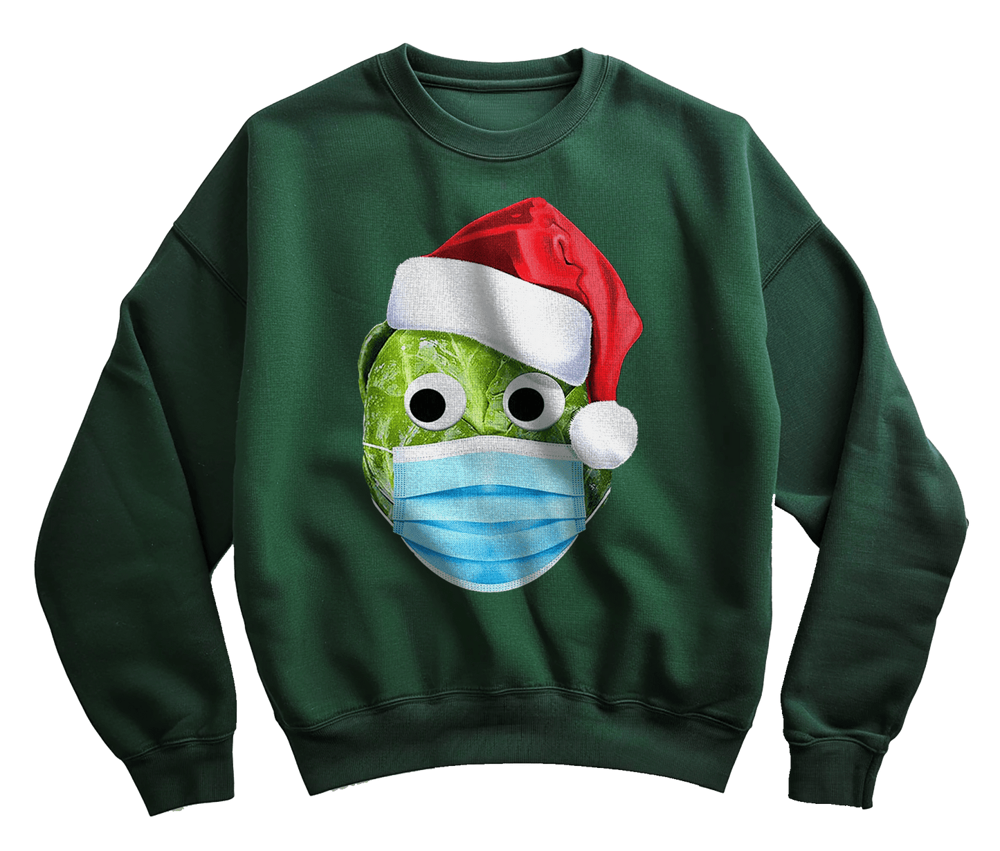 Brussels-Sprout-Mask Sweatshirt
