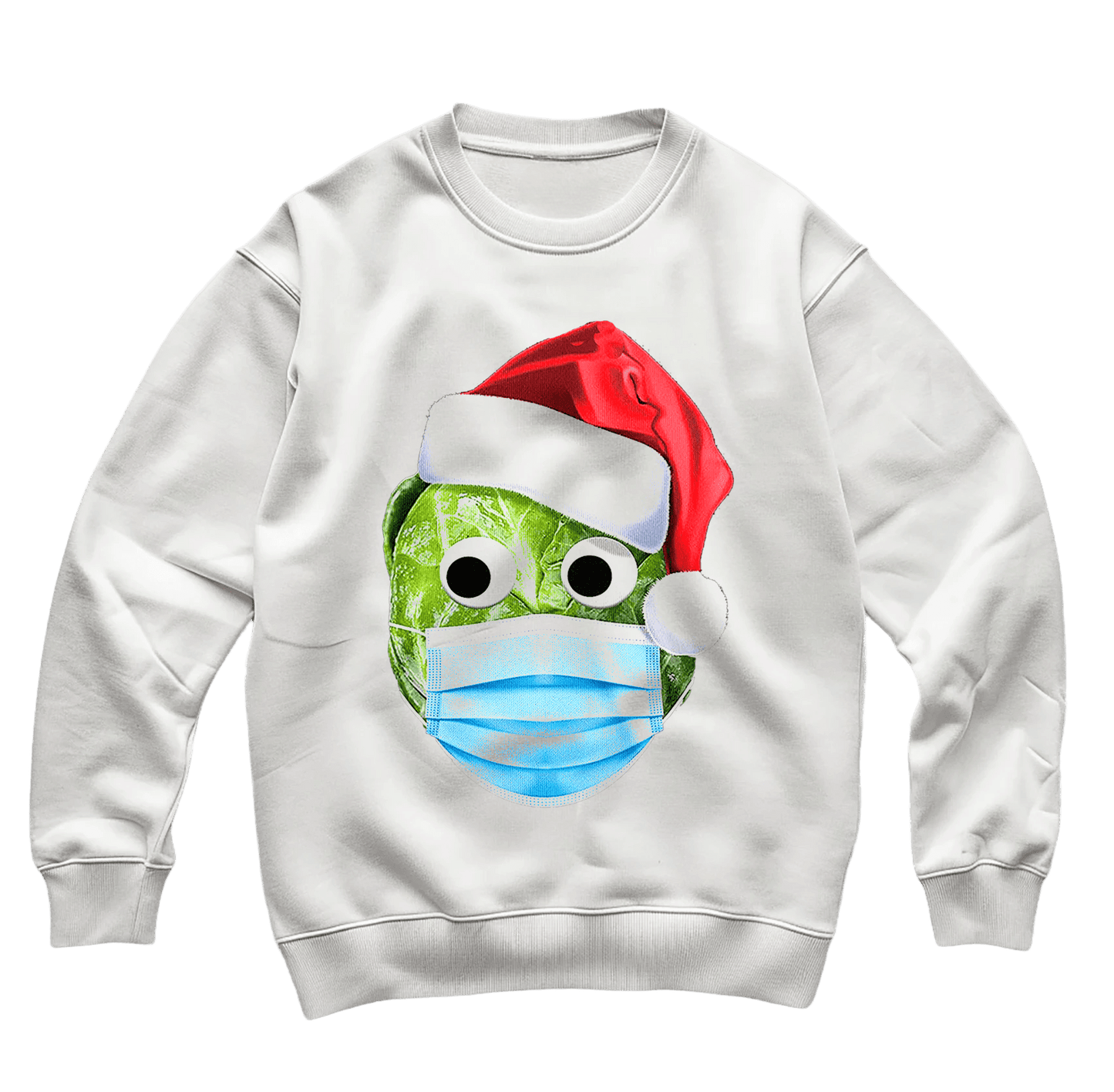 Brussels-Sprout-Mask Sweatshirt