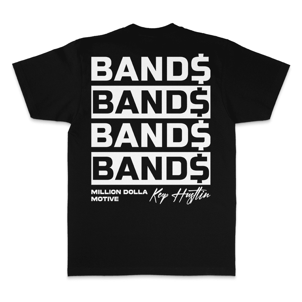 Bands Bands Bands - Black T-Shirt