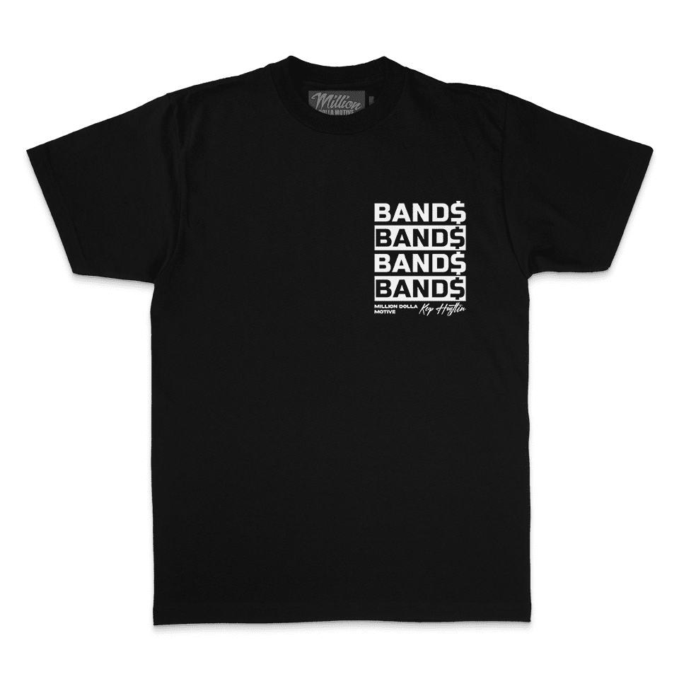 Bands Bands Bands - Black T-Shirt