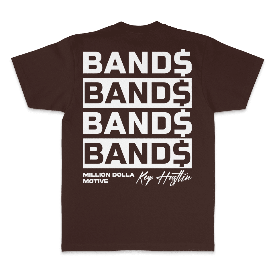 Bands Bands Bands - Brown T-Shirt