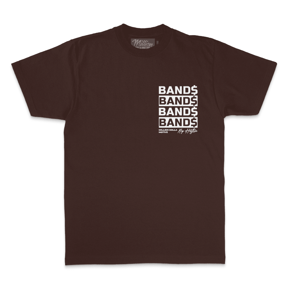 Bands Bands Bands - Brown T-Shirt