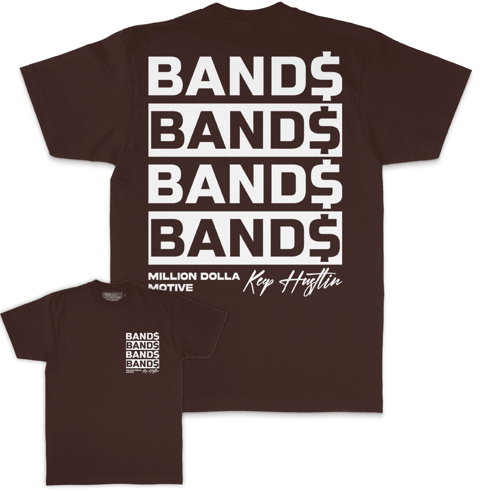 Bands Bands Bands - Brown T-Shirt