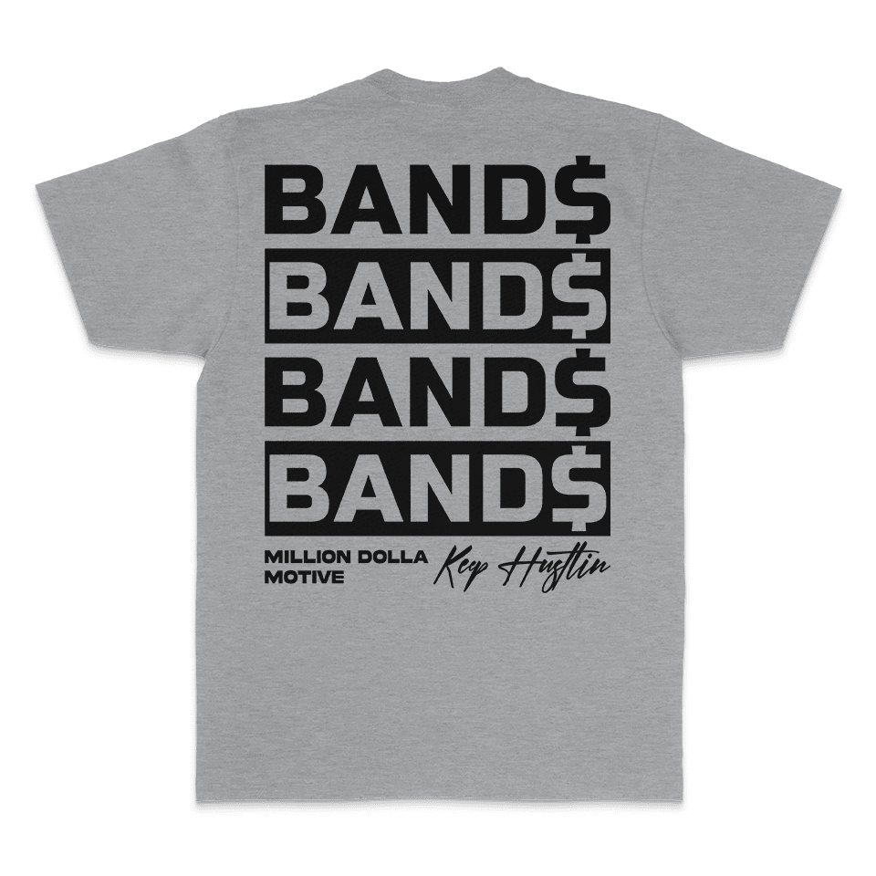 Bands Bands Bands - Heather Grey T-Shirt