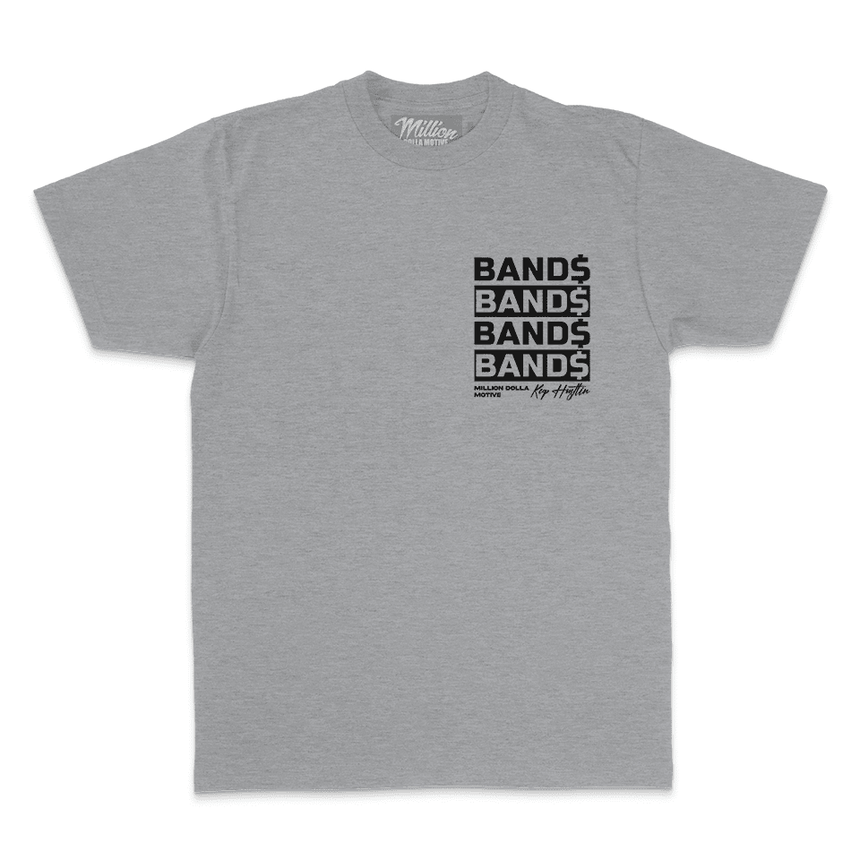 Bands Bands Bands - Heather Grey T-Shirt