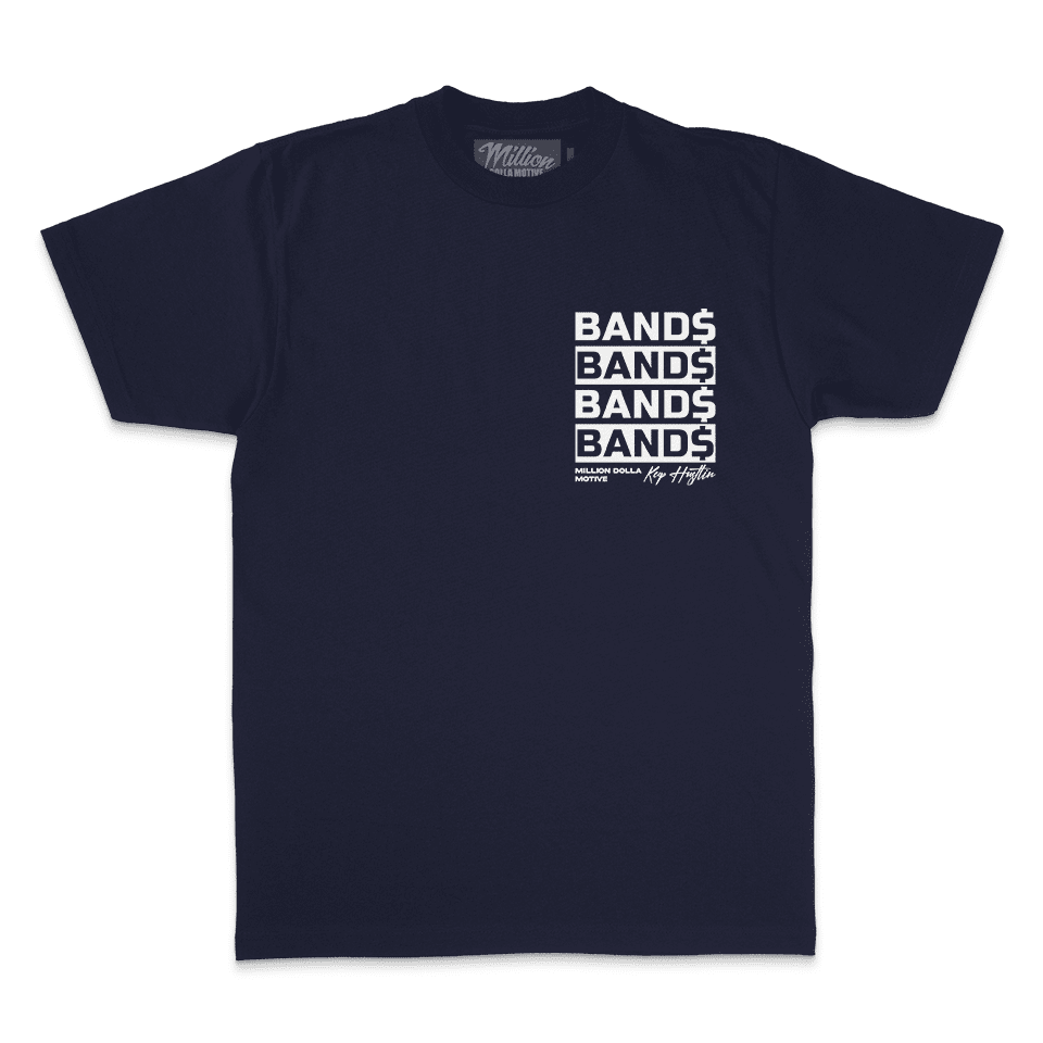 Bands Bands Bands - Navy T-Shirt