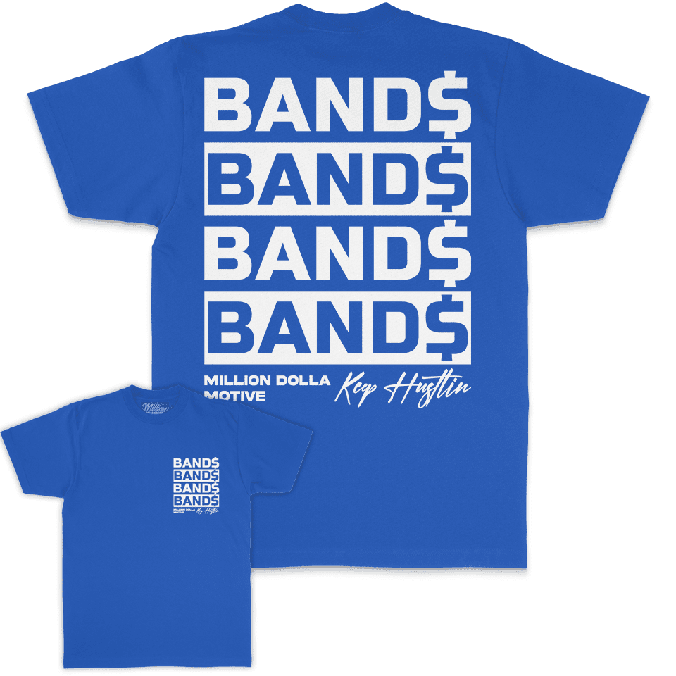 Bands Bands Bands - Royal Blue T-Shirt