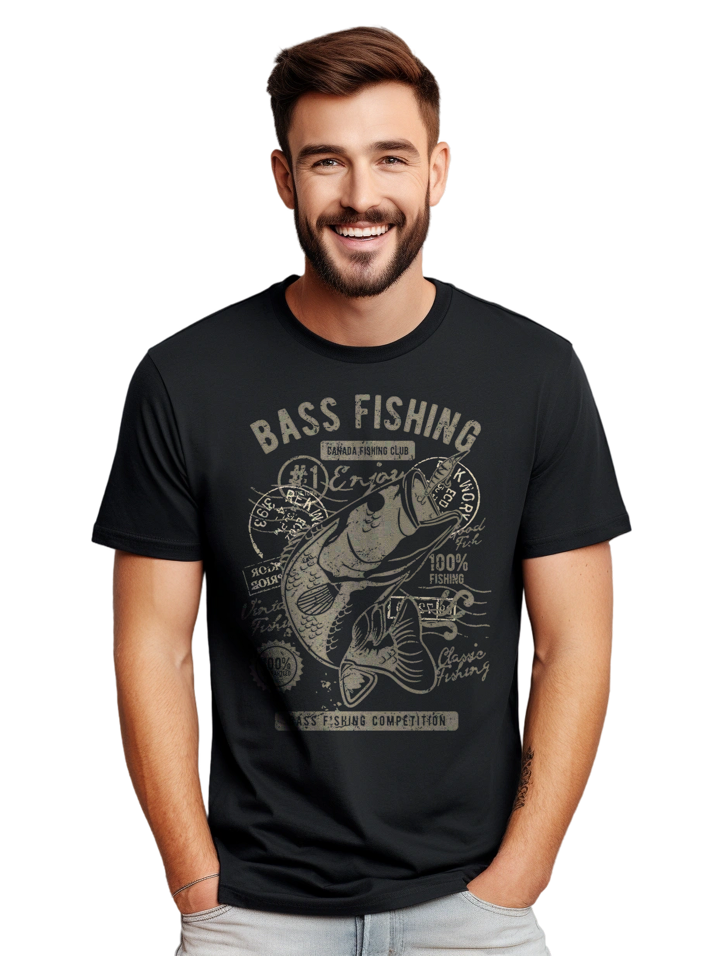 The Shirt Shack Bass Fishing Club T-Shirt