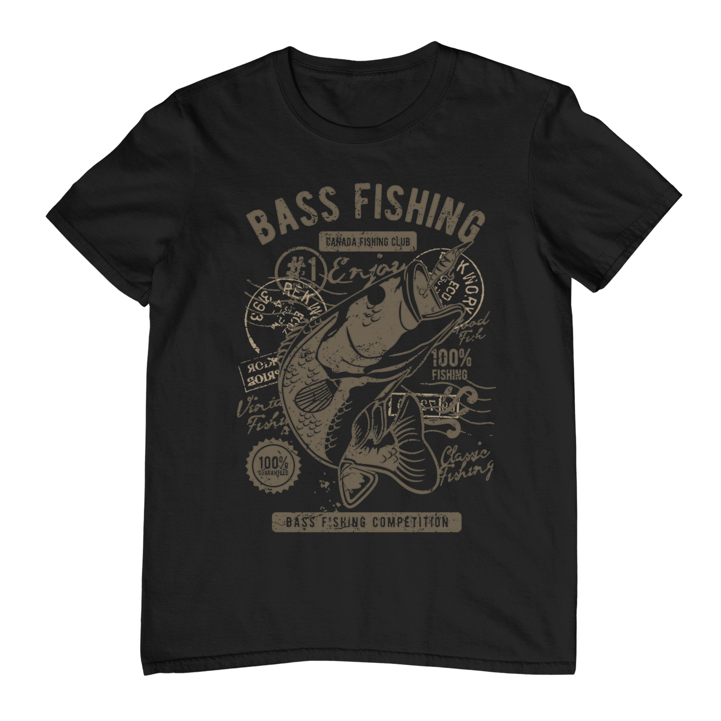 The Shirt Shack Bass Fishing Club T-Shirt
