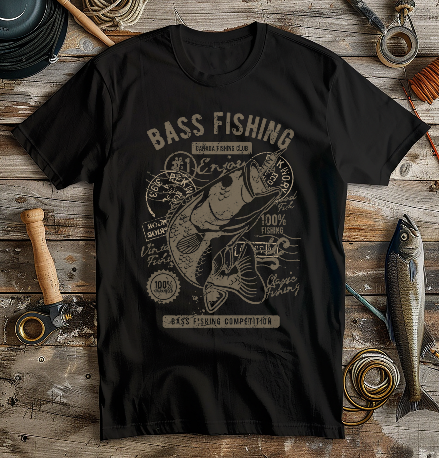 The Shirt Shack Bass Fishing Club T-Shirt