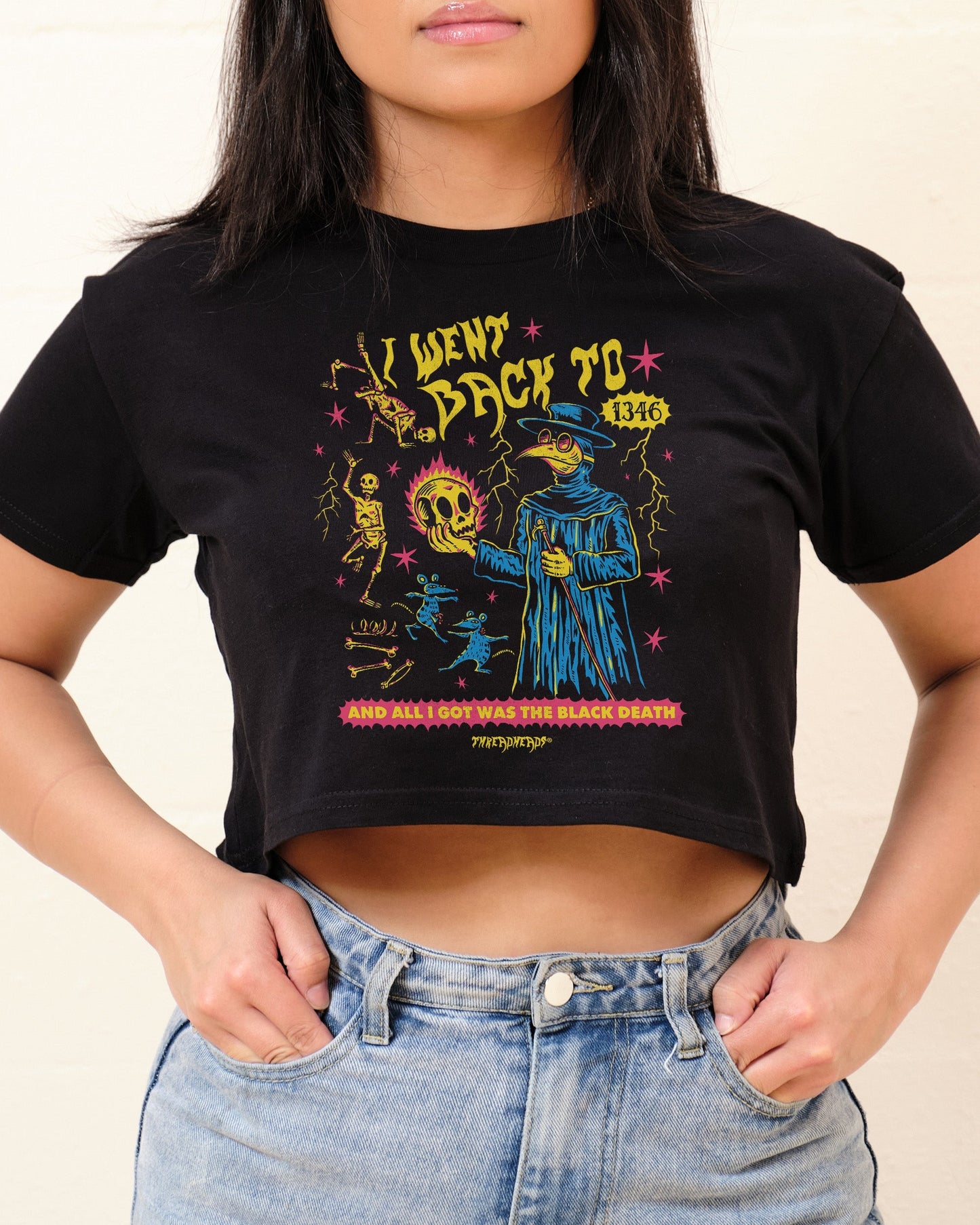Black Death Crop Tee