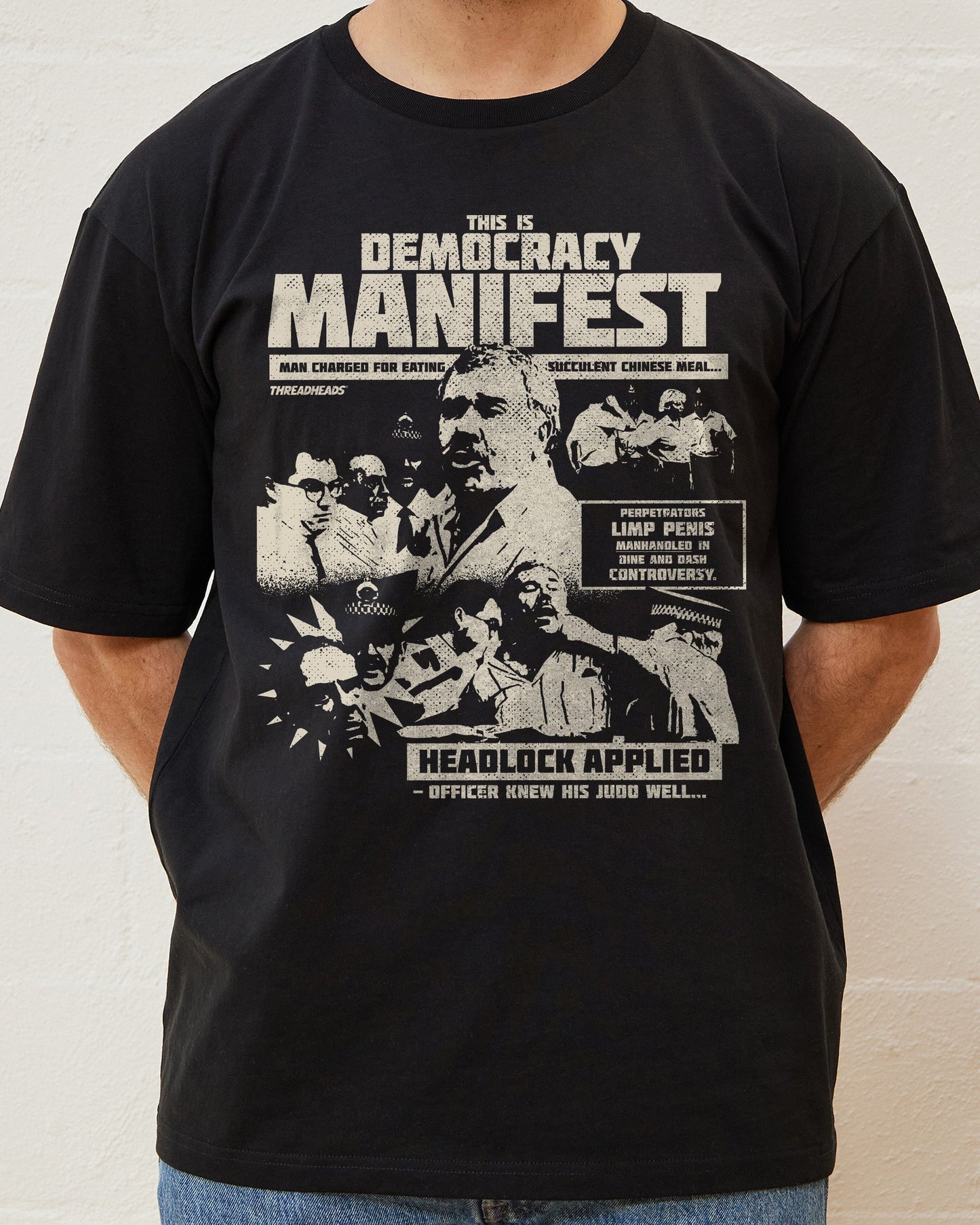 Democracy Manifest: Tabloid Edition T-Shirt