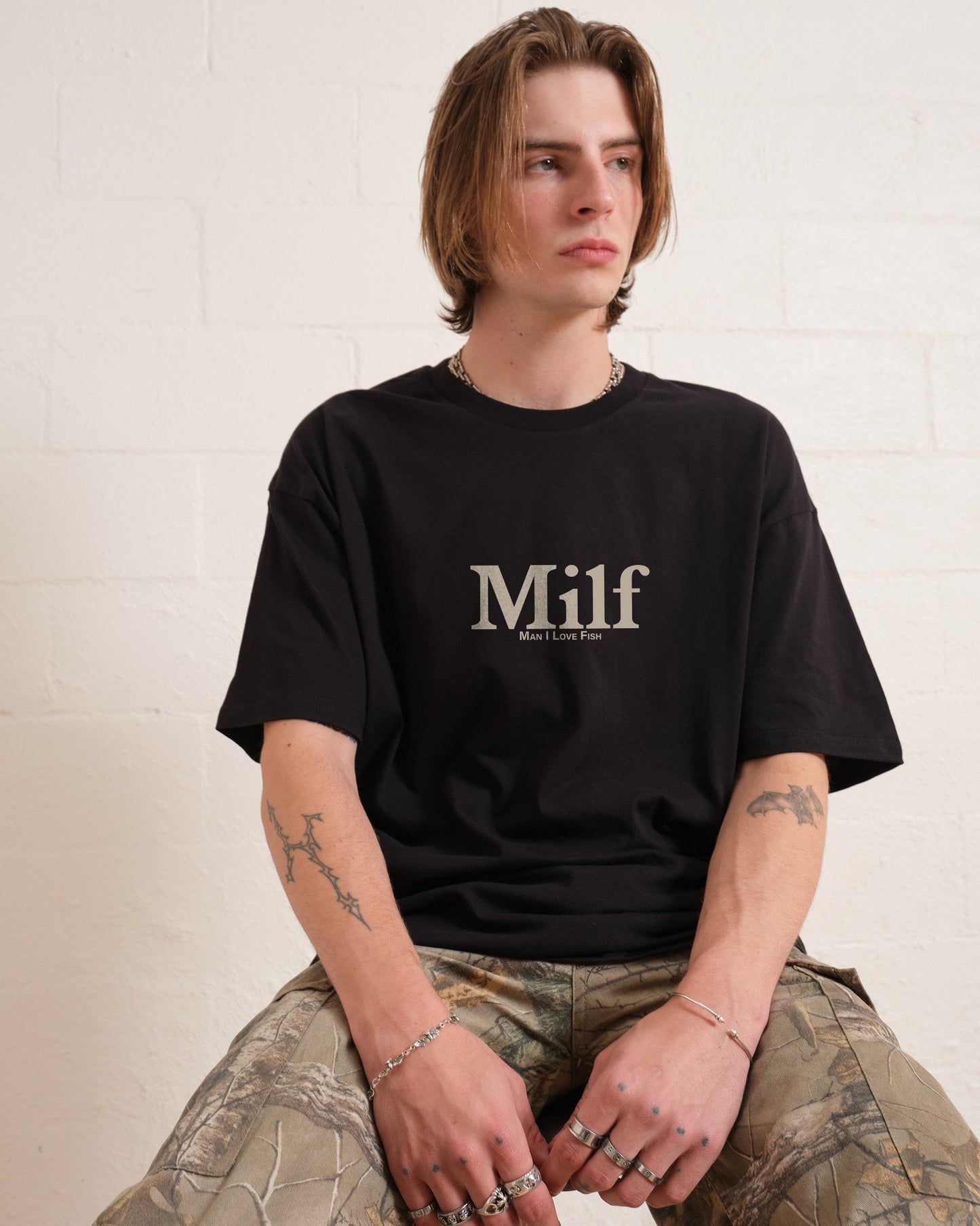 Man I Love Fish Front and Back T-Shirt