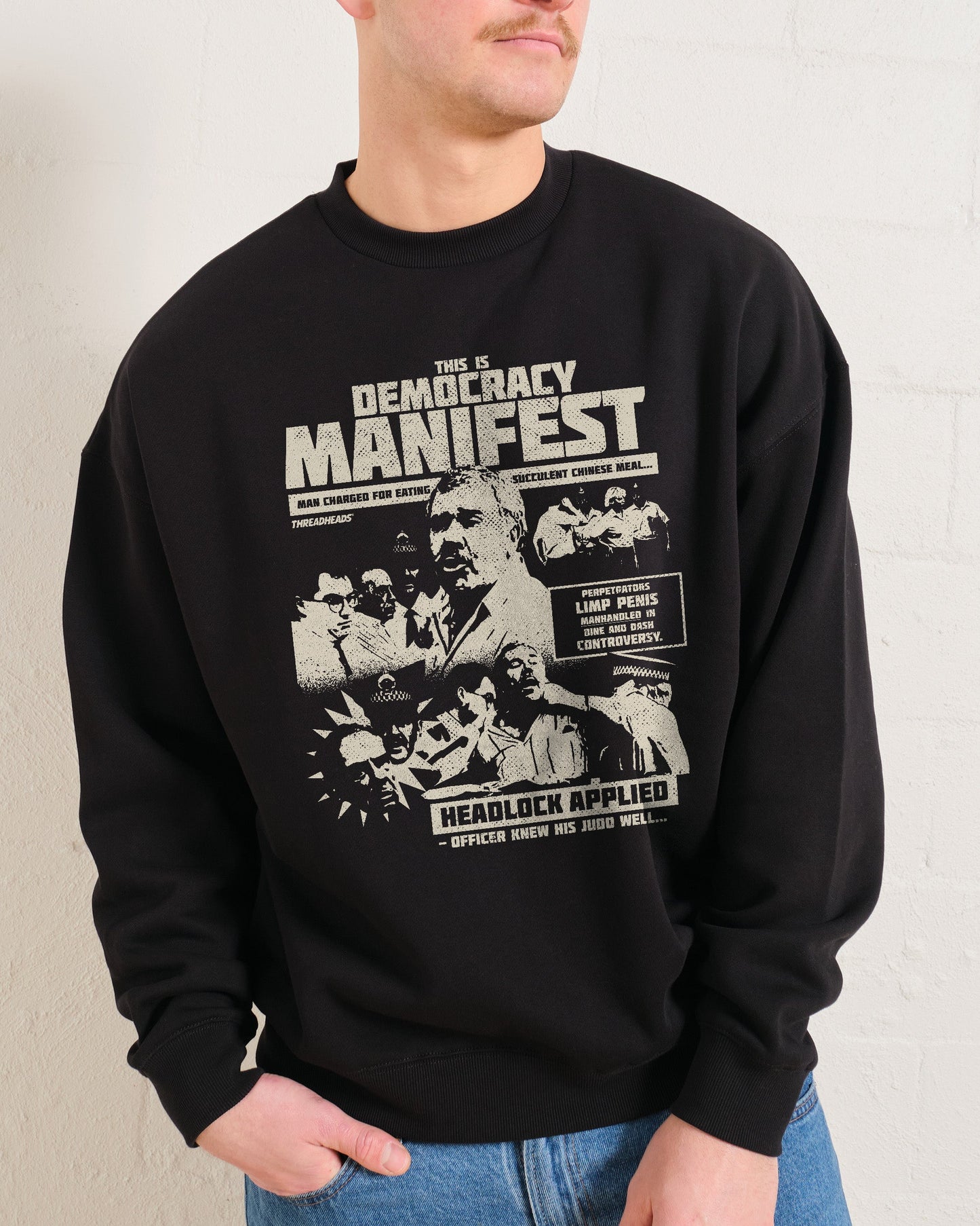 Democracy Manifest: Tabloid Edition Sweatshirt