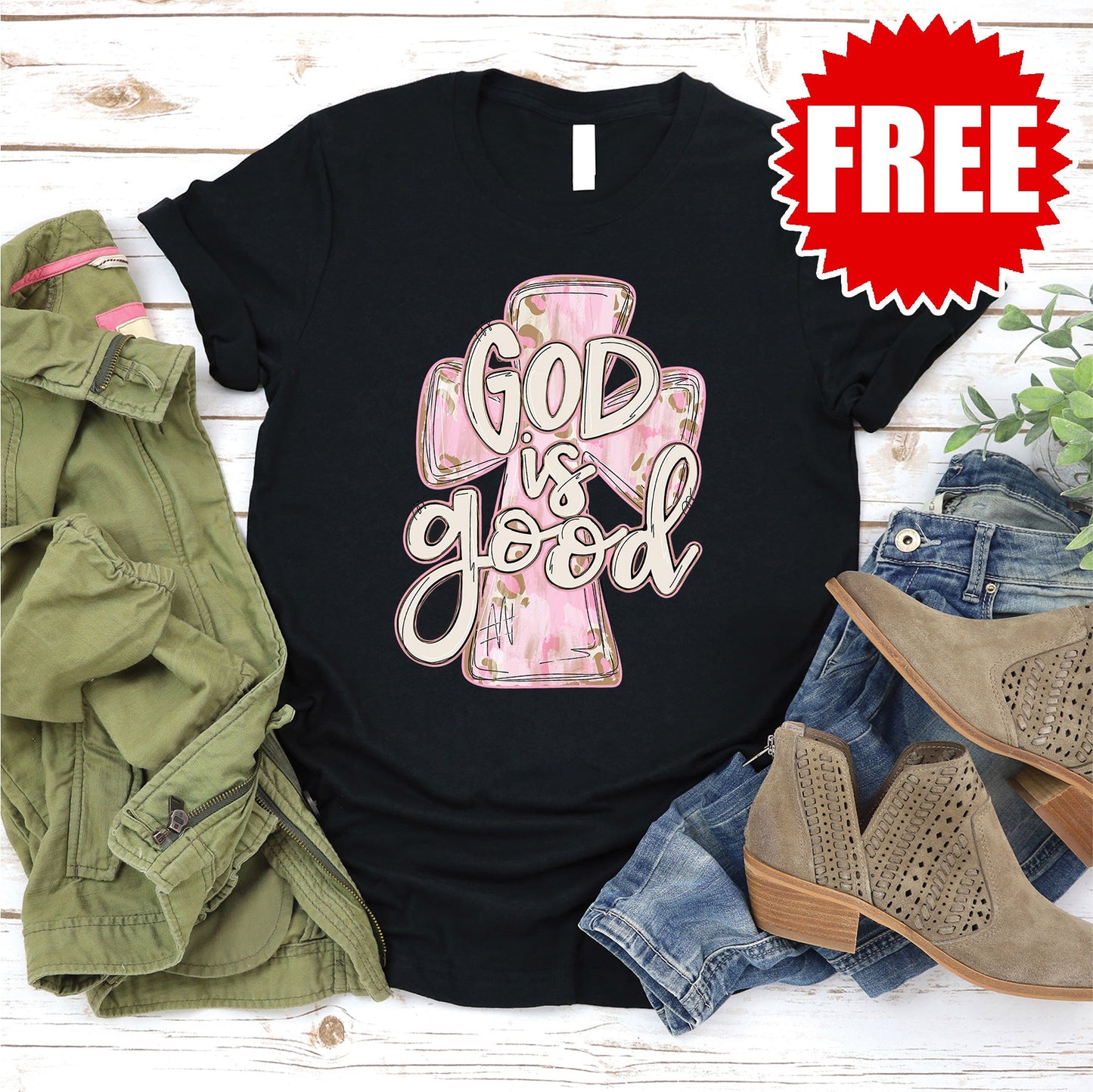God is Good Tee - Black - 0